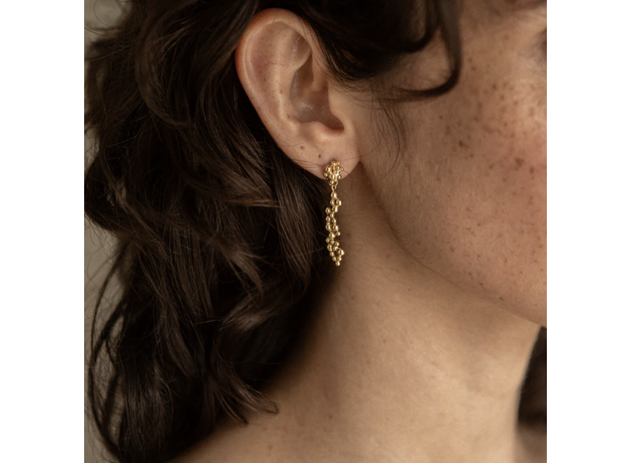 oorstekers - boucles deia - verguld