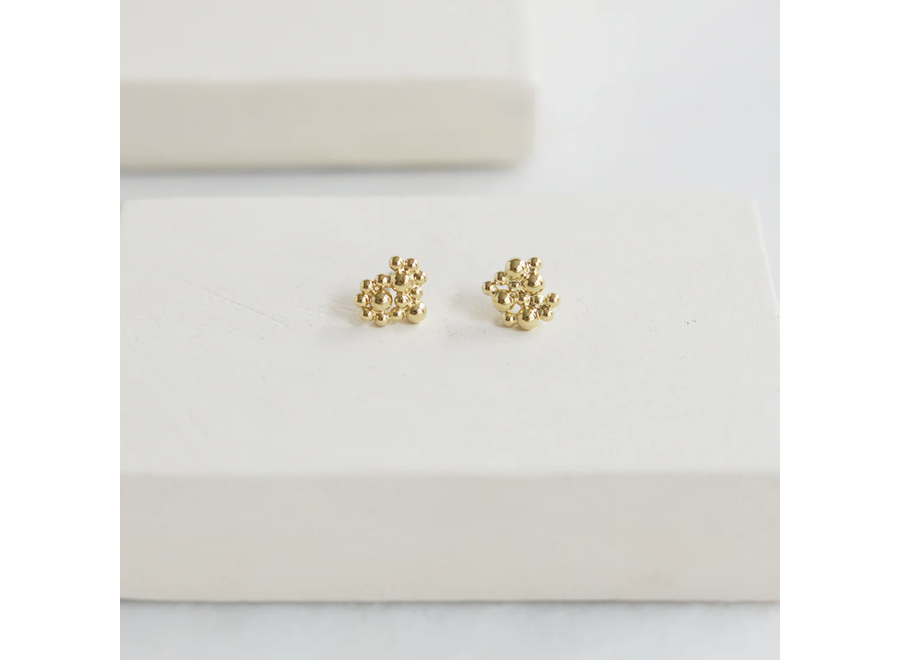 oorstekers - puces deia - verguld