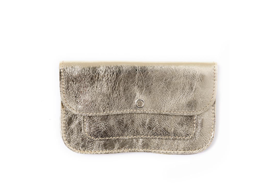 portefeuille - cat chase - medium - goud