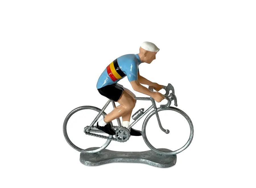 cyclist - peleton - belgië - lichtblauw