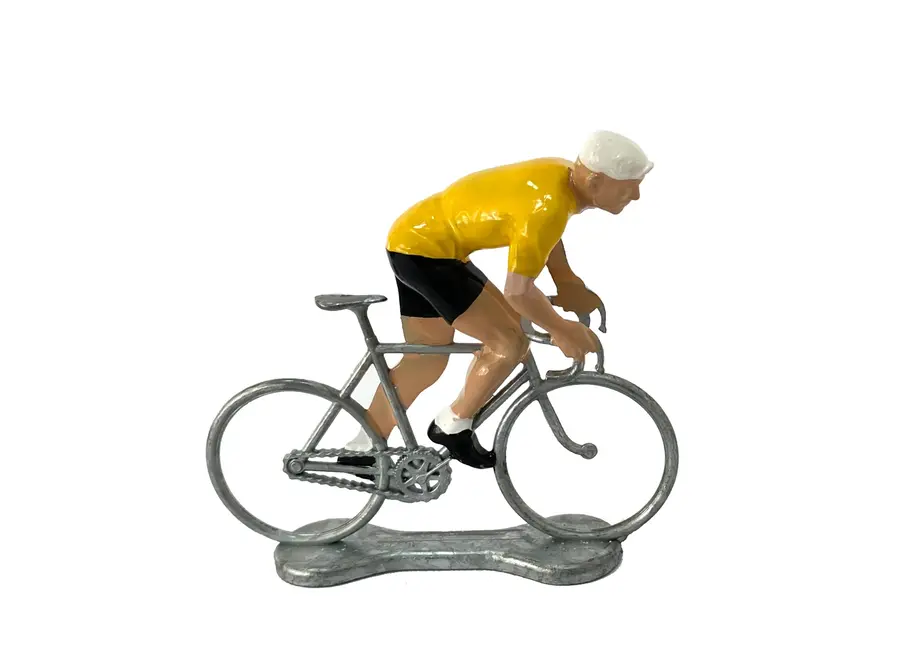 cyclist - klimmer - gele trui