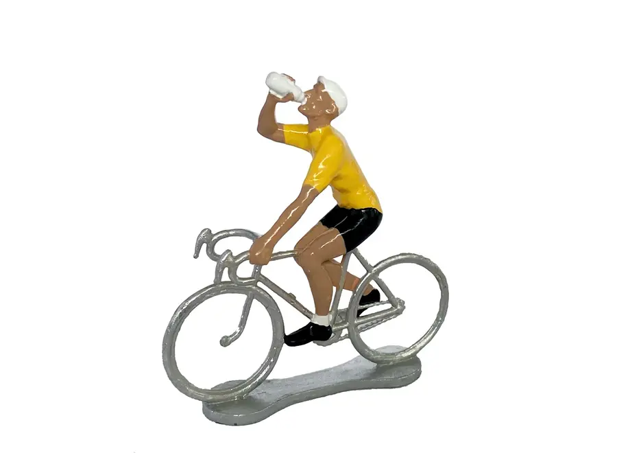 cyclist - drinker - gele trui