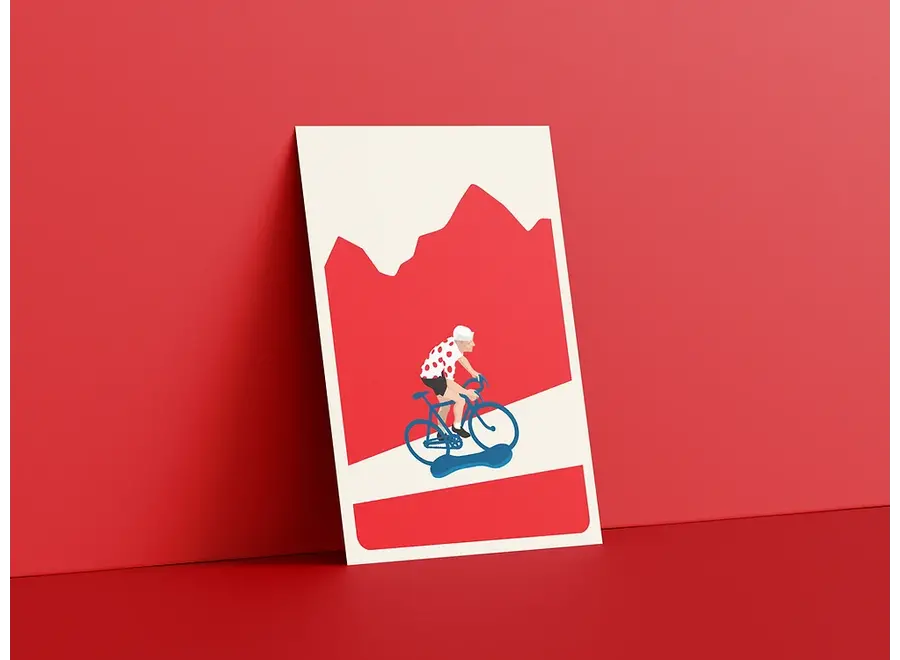 postkaart - bolletjes trui