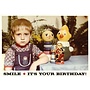 postkaart + enveloppe - smile it's your birthday