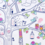 inkleurbare placemat & 5 stiften - afwasbaar - magische boom