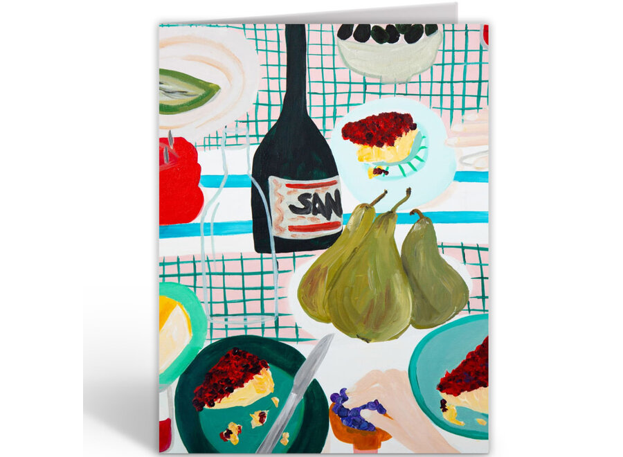 wenskaart - long summer lunch