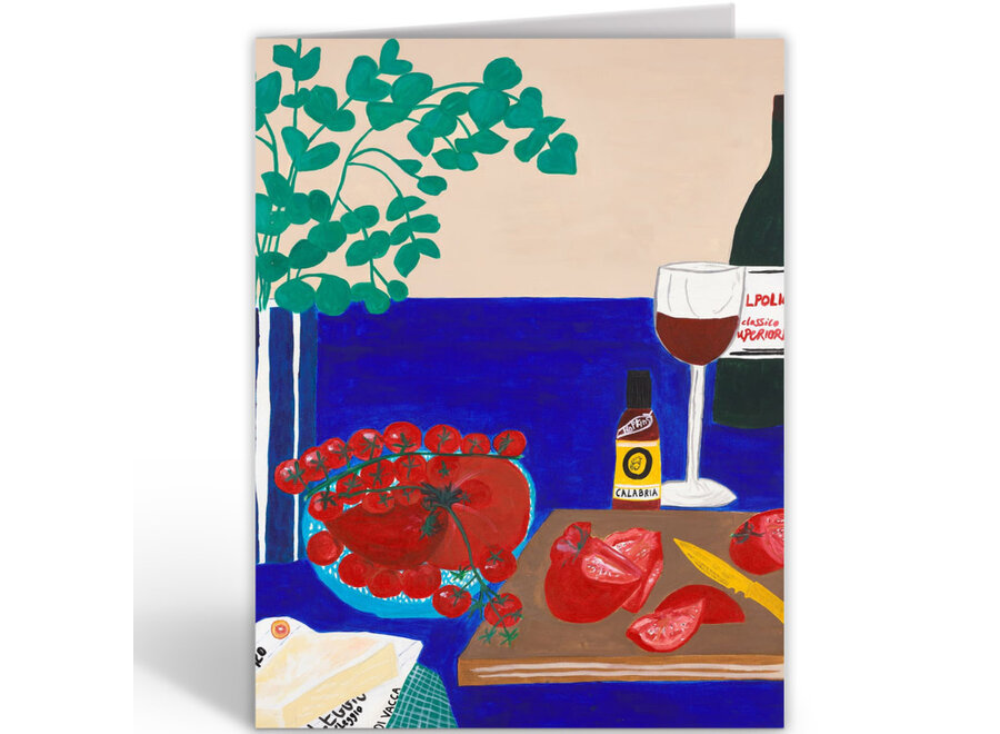 wenskaart - red wine days
