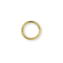piercing / oorring - hoop stripe 10mm - verguld