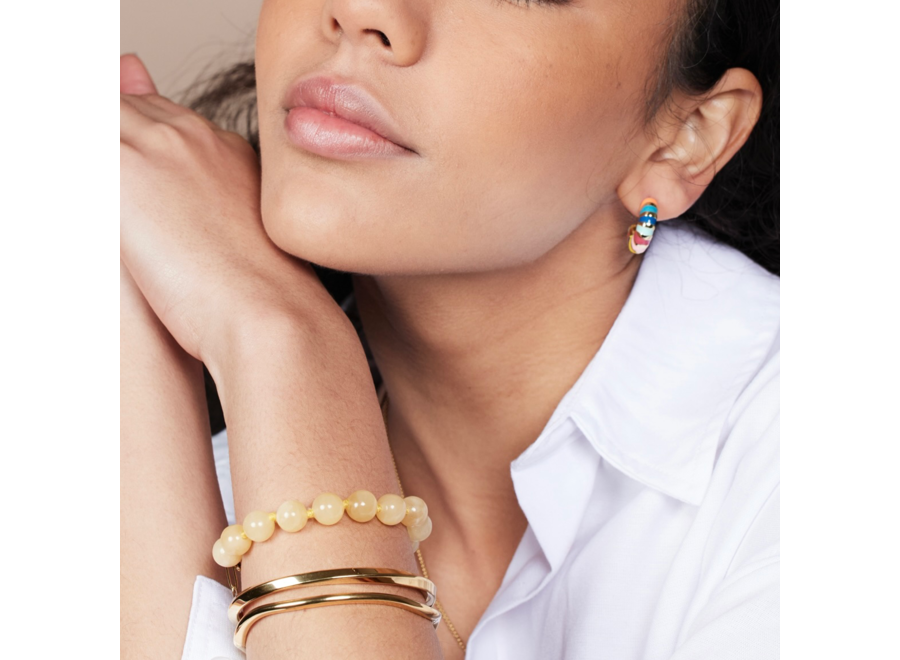 armband - twist 2 - verguld