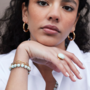 ring - turquoise gem - verguld