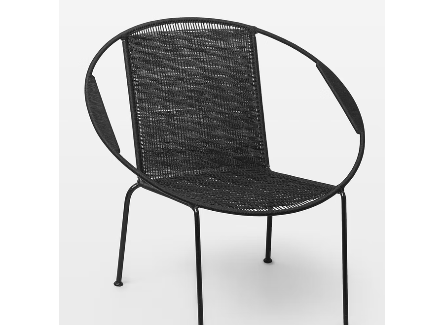 chair 1 - in- & outdoor - uni zoé zwart