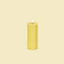 led-kaars - pilaar - 7,8cm x 15cm - wheat yellow
