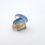 ring - plume - soft greenblue