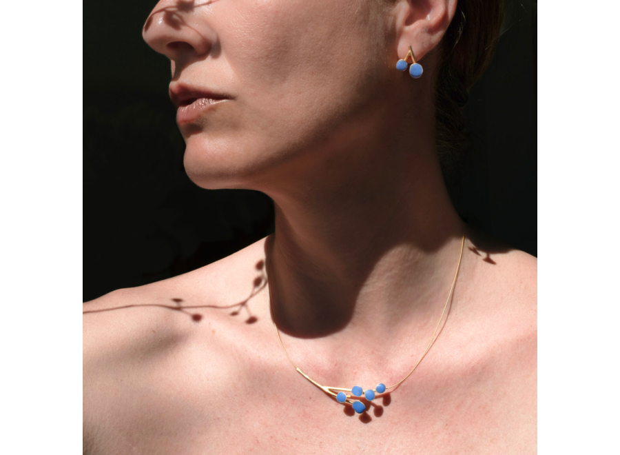oorstekers - blossom - blue