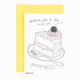 wenskaart - wishing you a big slice of happiness