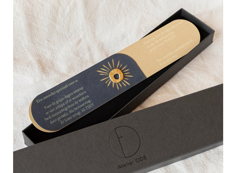 pin open - zonneke 'atelier ode' - verguld