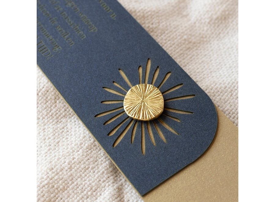 pin gesloten - zonneke 'atelier ode' - messing