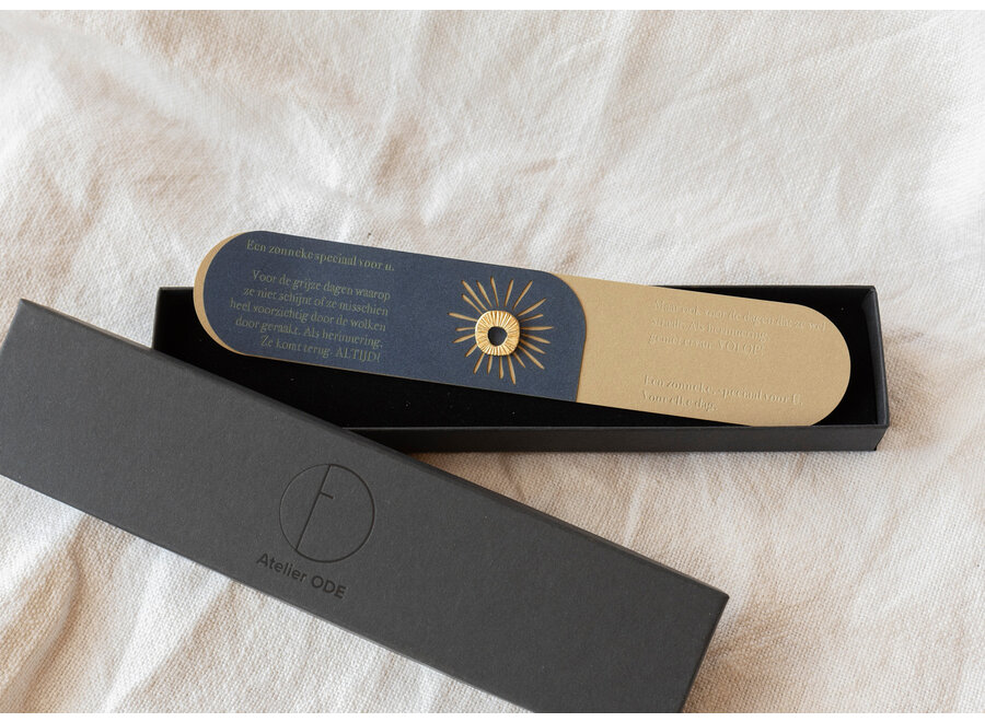 pin gesloten - zonneke 'atelier ode' - magnetisch - messing