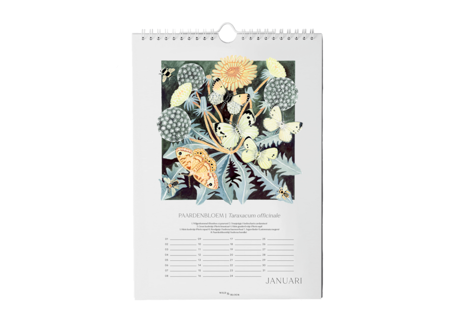 verjaardagskalender - botanical
