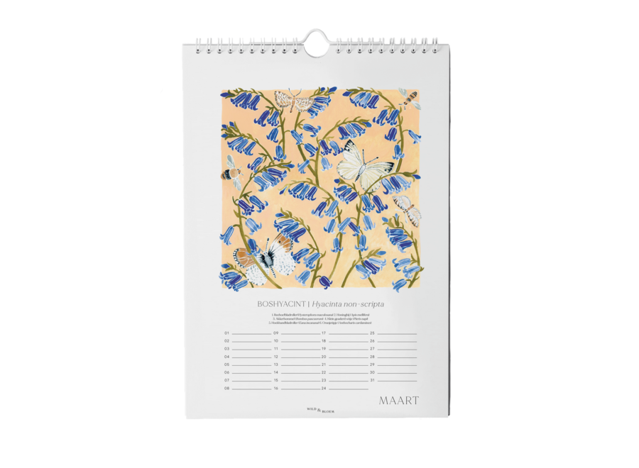 verjaardagskalender - botanical