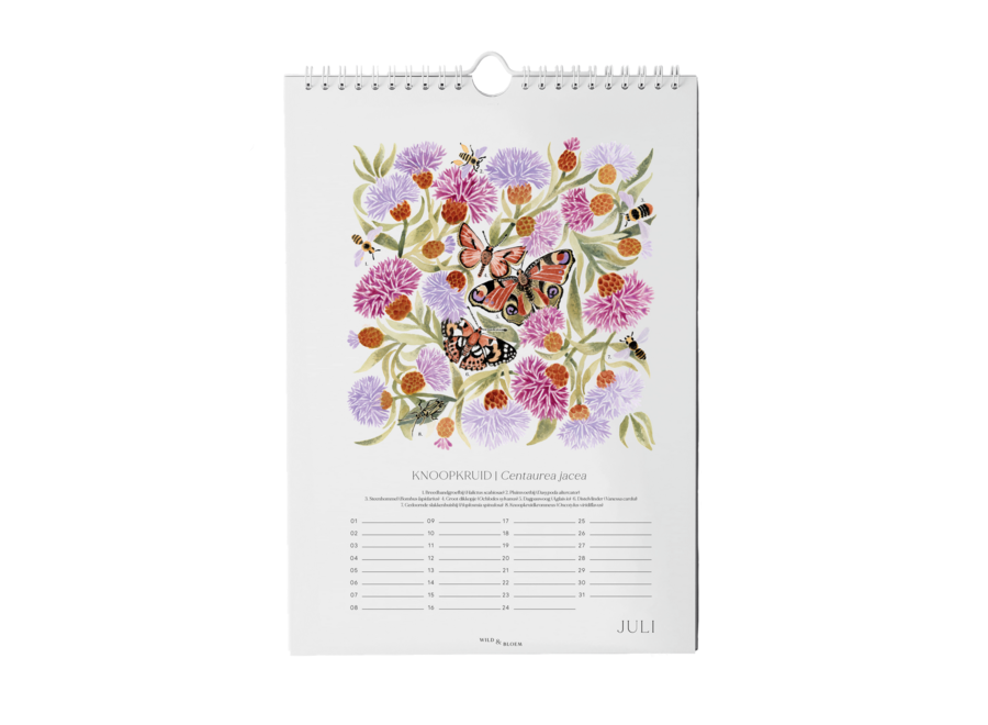 verjaardagskalender - botanical