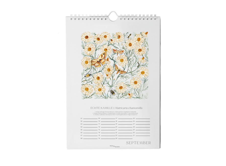 verjaardagskalender - botanical