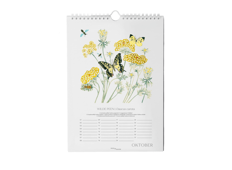verjaardagskalender - botanical