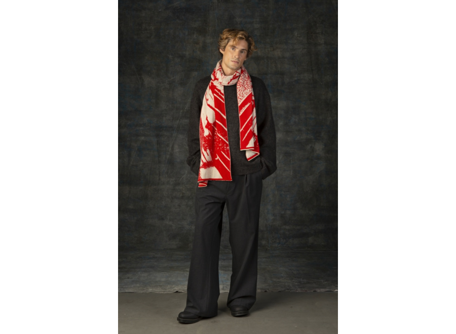 sjaal - wolvis - aurata poppy - maxi