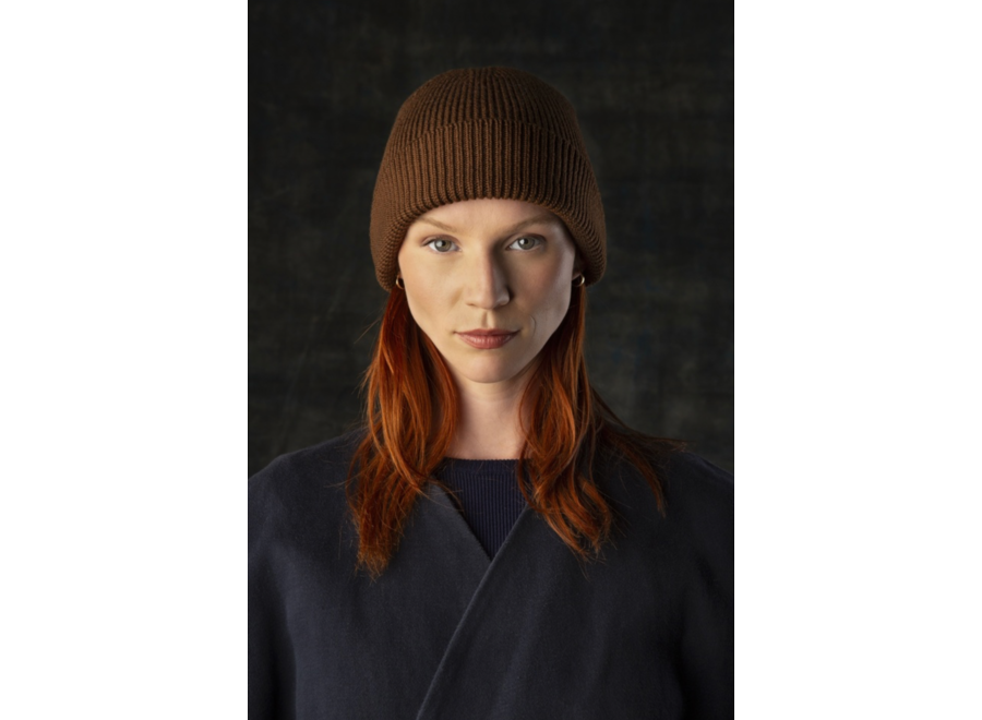 wolvis - beanie - cacao