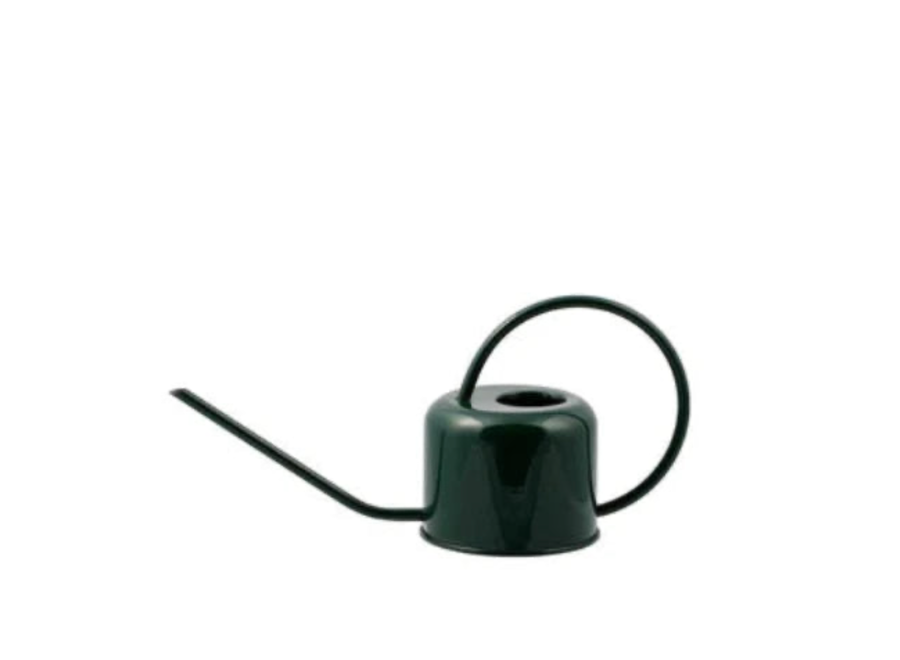 gieter 0,9l - emaille - donkergroen