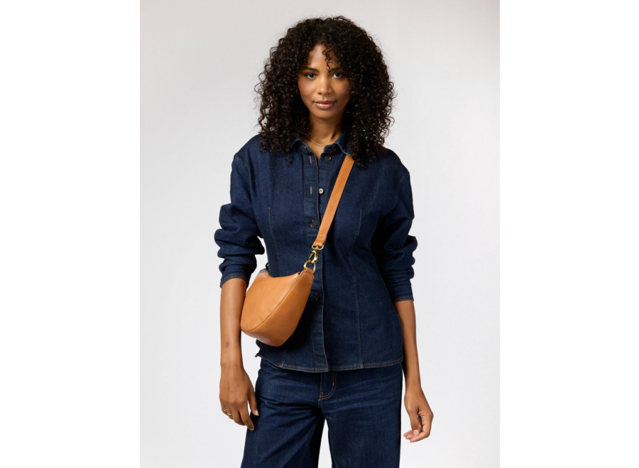 leo bag - wild oak leather