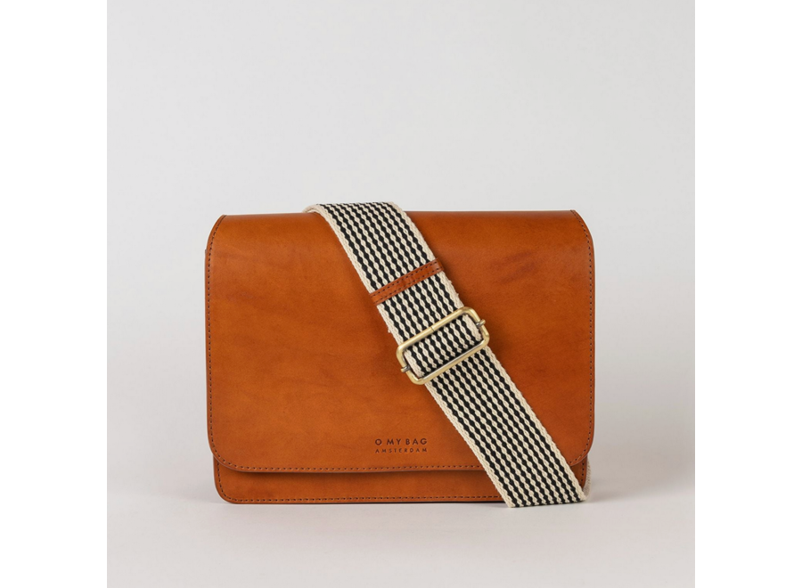 audrey bag - maxi - cognac leather
