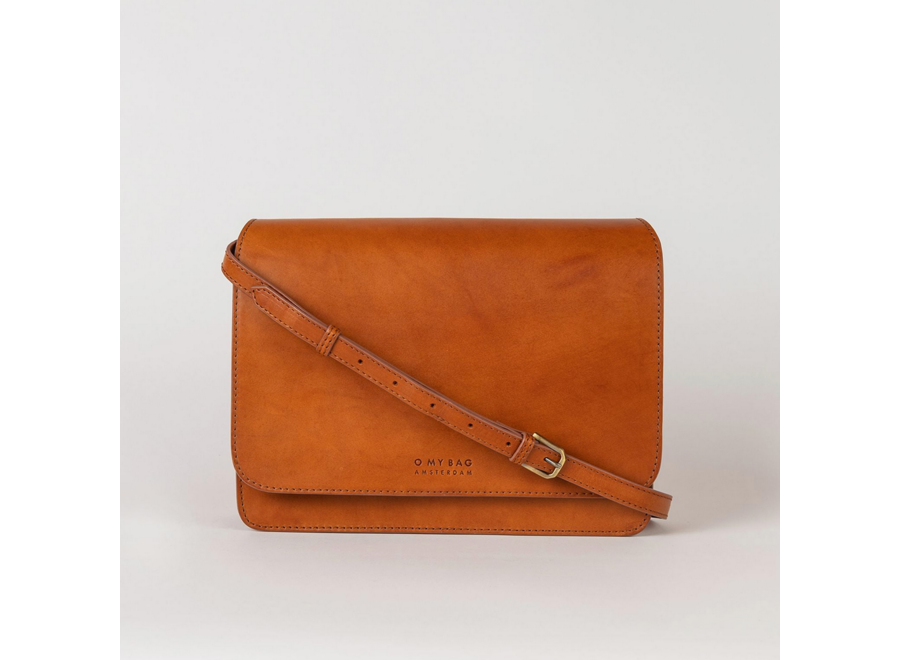 audrey bag - maxi - cognac leather