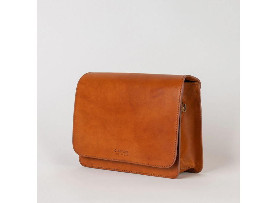 audrey bag - maxi - cognac leather