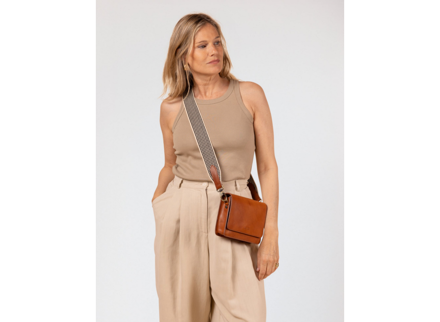 audrey bag - mini - cognac leather