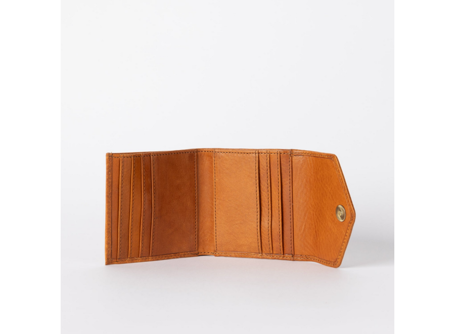 envelope wallet - cognac leather