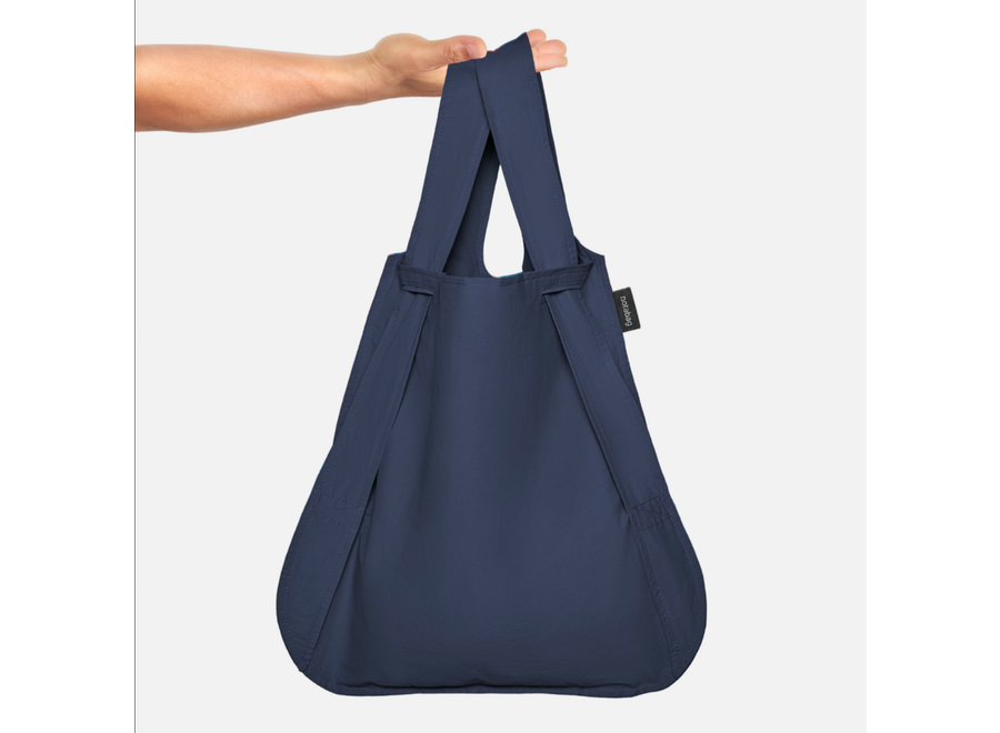 opvouwbare boodschappentas / rugzak – marineblauw