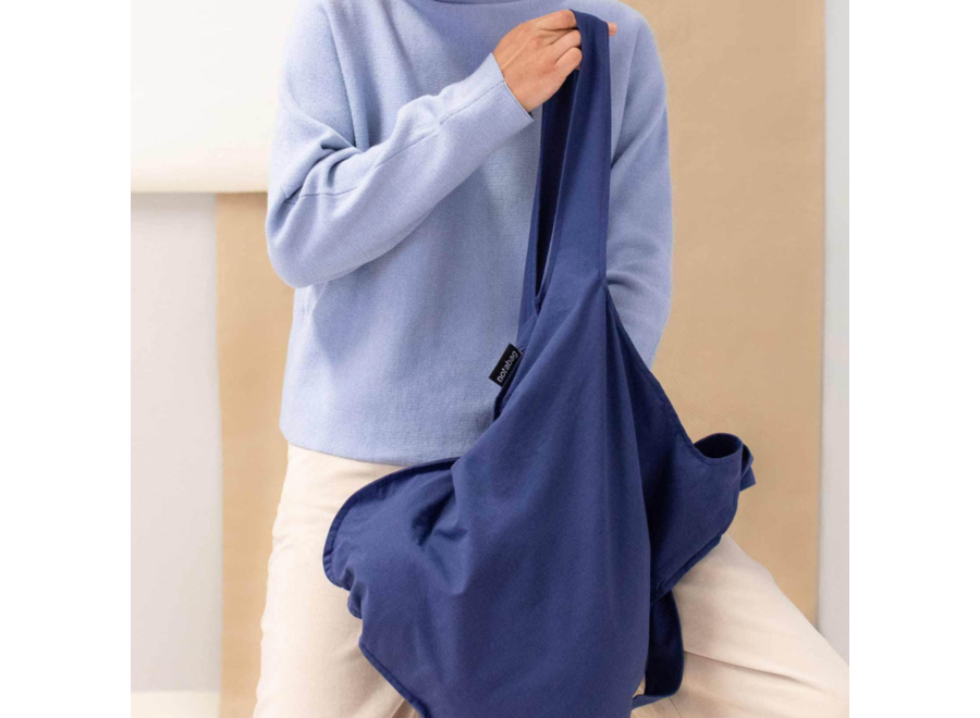 opvouwbare boodschappentas / rugzak – marineblauw