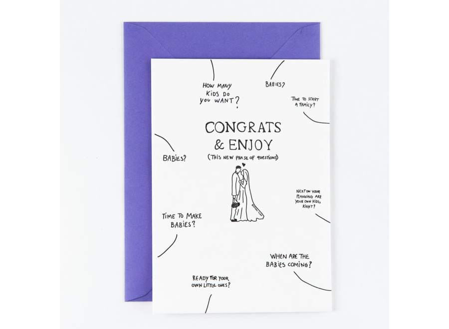 wenskaart - congrats & enjoy