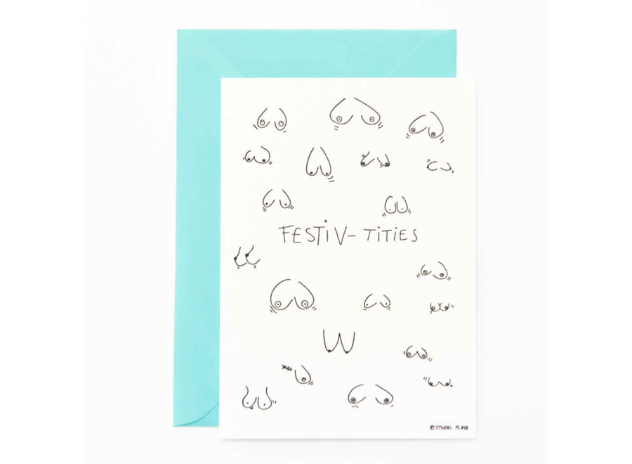 wenskaart - festiv tities