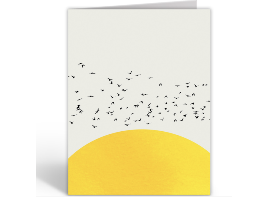 wenskaart - a thousand birds