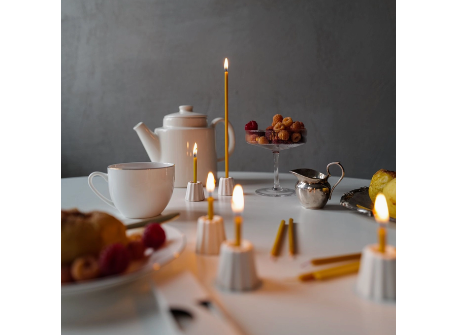 slender - bijenwas - set van 10 slanke kaarsen