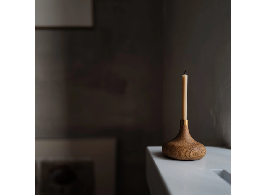 slender - bijenwas - set van 2 dinerkaarsen