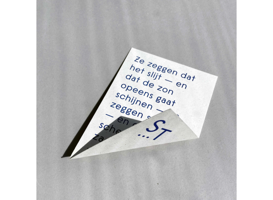 troostkaart - ze zeggen dat het slijt