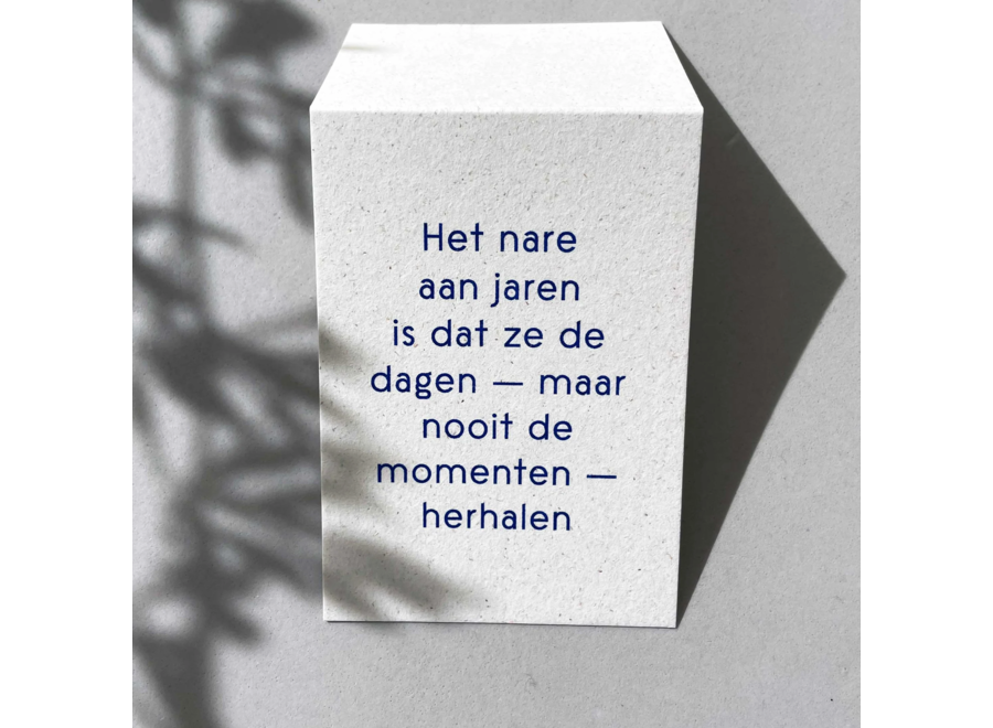 troostkaart - het nare aan jaren / bewaren
