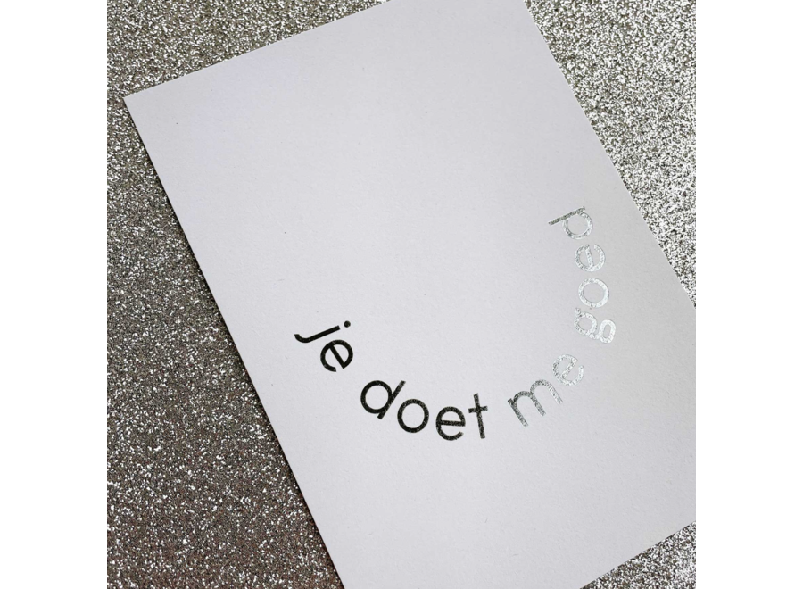 wenskaart - je doet me goed