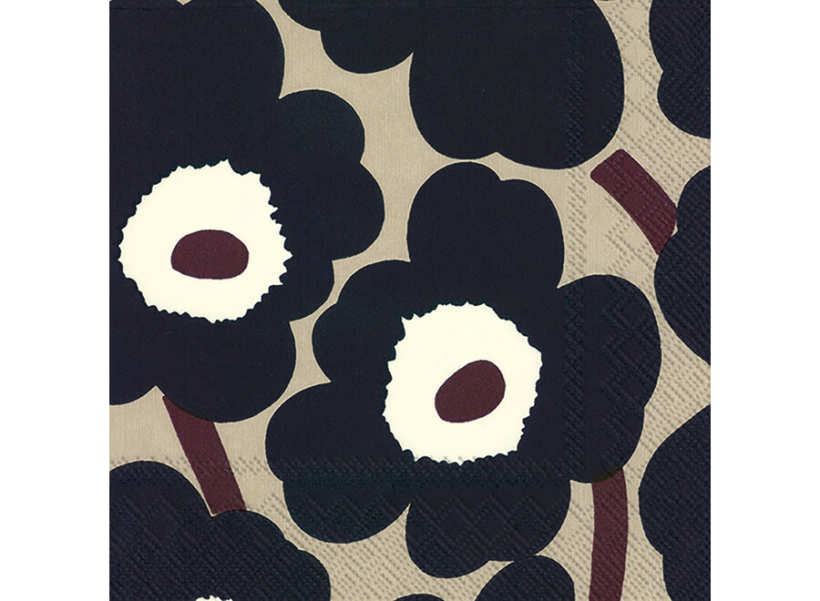 servet - cocktail - 25cm x 25cm - blue linen