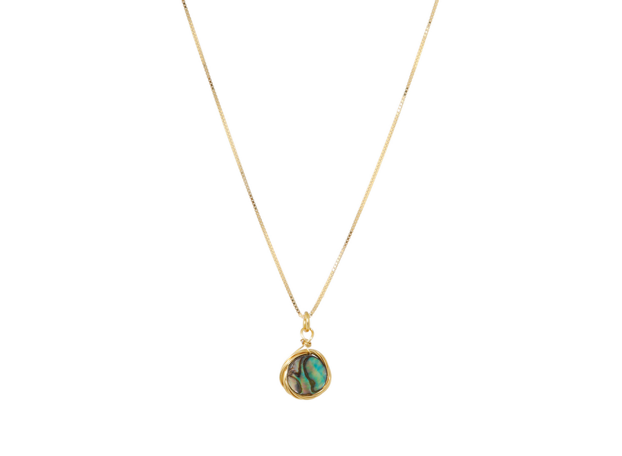 halsketting - round pearl