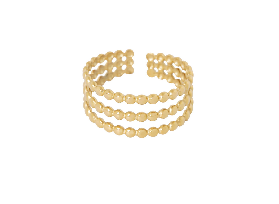 ring - ballon - verguld