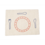 2 placemats - vilt - bon appetit